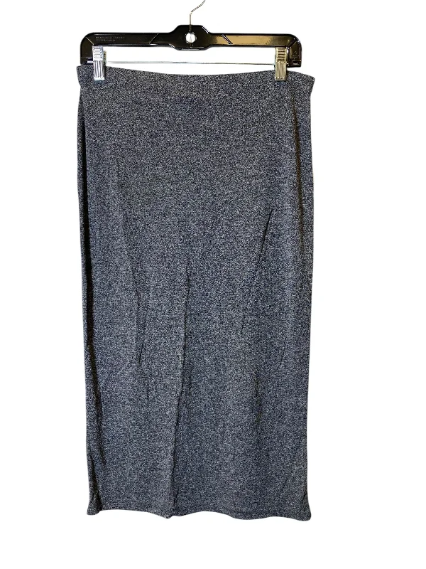 Skirt Midi By Express In Grey, Size: S