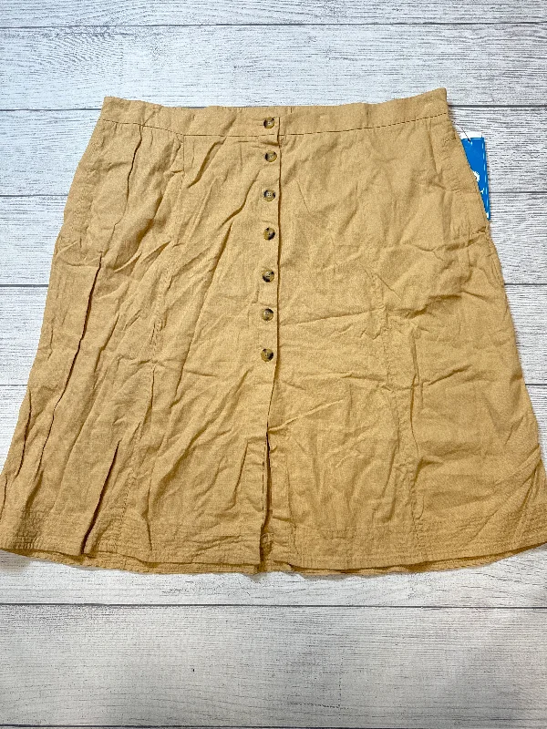 Skirt Midi By A New Day In Tan, Size: 26