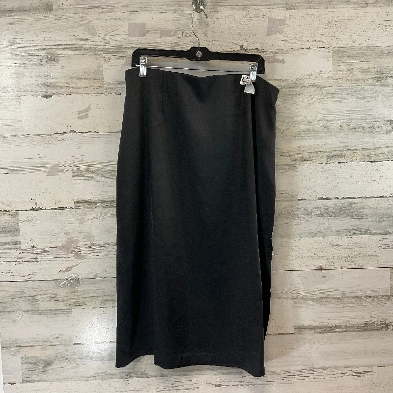 Skirt Midi By Old Navy In Black, Size: Xl