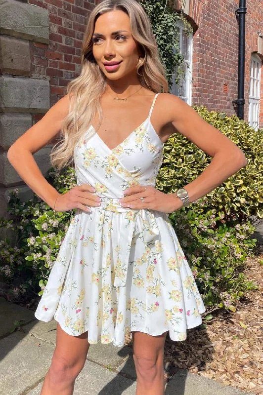 Perry Cream Floral Dress