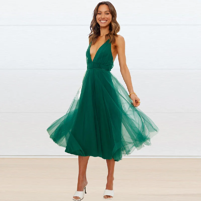 Sexy Summer Tulle Fairly Women Party Dresses