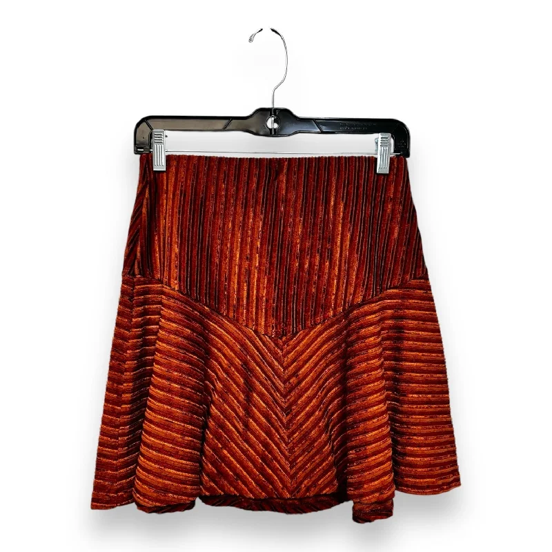 Skirt Mini & Short By Free People In Striped Pattern, Size: S