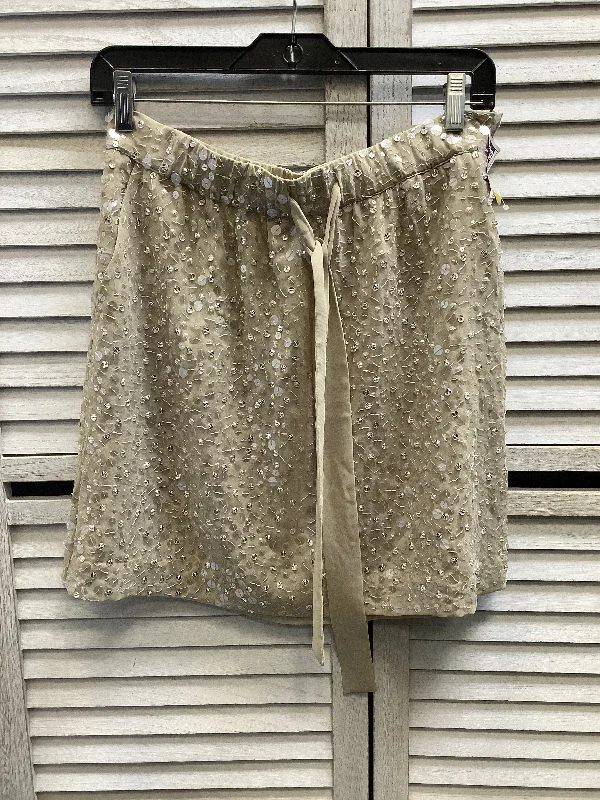 Skirt Mini & Short By Ann Taylor In Tan, Size: S