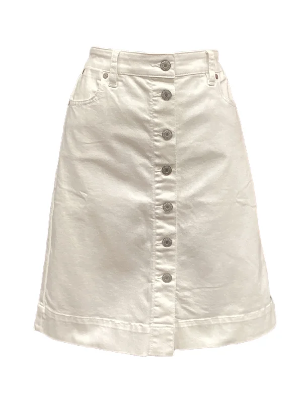 Skirt Midi By Talbots In White, Size: 8