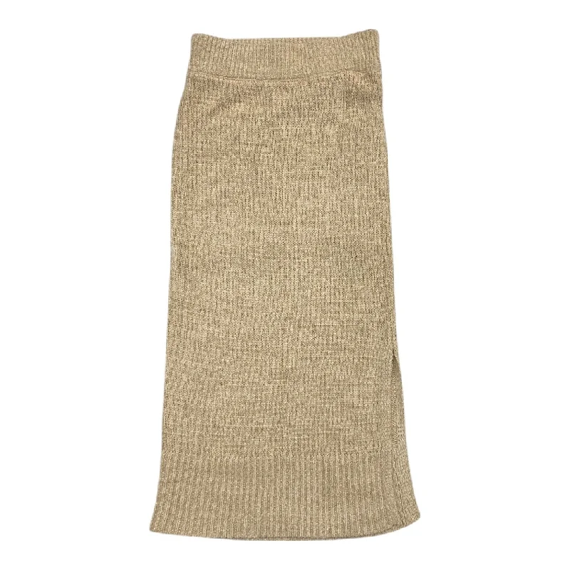 Skirt Maxi By H&m In Tan, Size: Xs