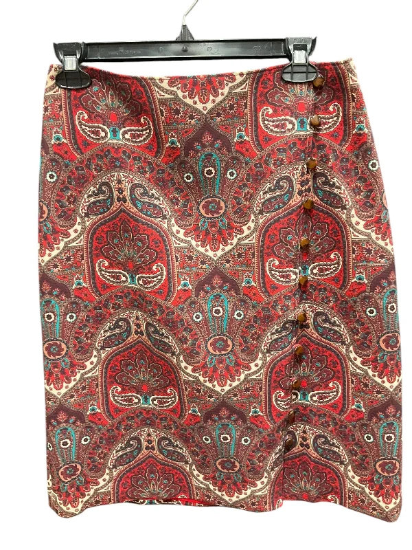 Skirt Mini & Short By Talbots In Paisley Print, Size: S