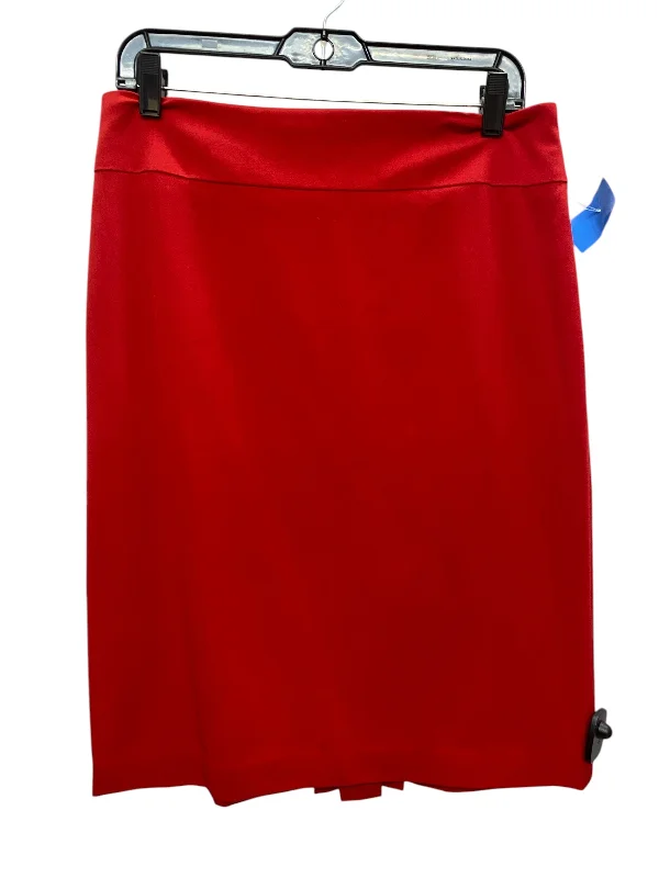 Skirt Midi By Atelier In Red, Size: 8