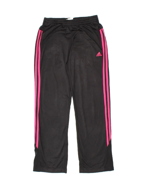 ADIDAS Womens Tracksuit Trousers UK 4/6 XS Black Polyester