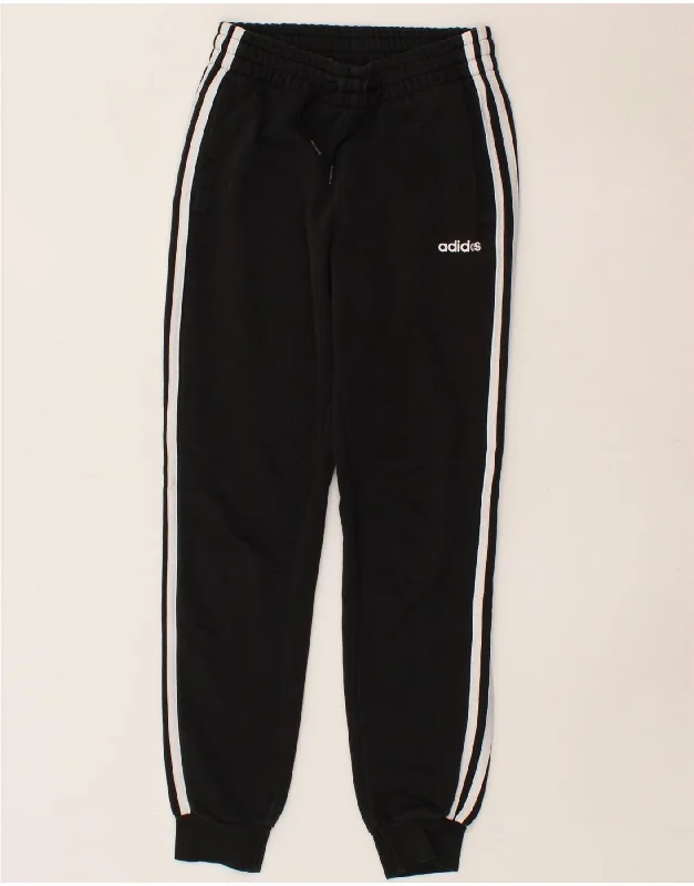 ADIDAS Womens Tracksuit Trousers Joggers UK 4/6 XS  Black