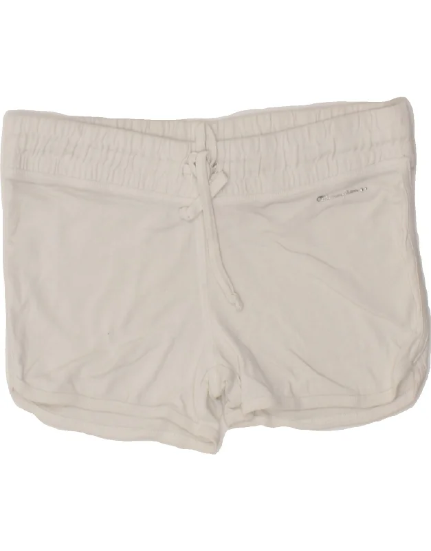 CHAMPION Womens Heritage Fit Sport Shorts UK 12 Medium  White