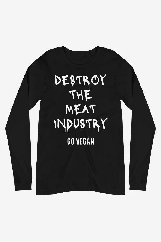 Destroy The Meat Industry Unisex Long Sleeve Tee