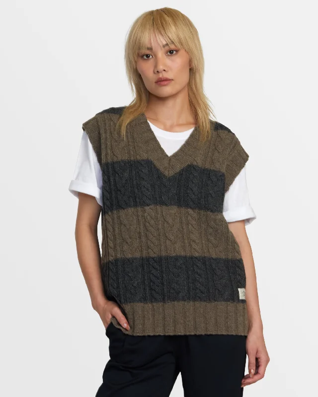 Chefs Kiss Sweater Vest - Black