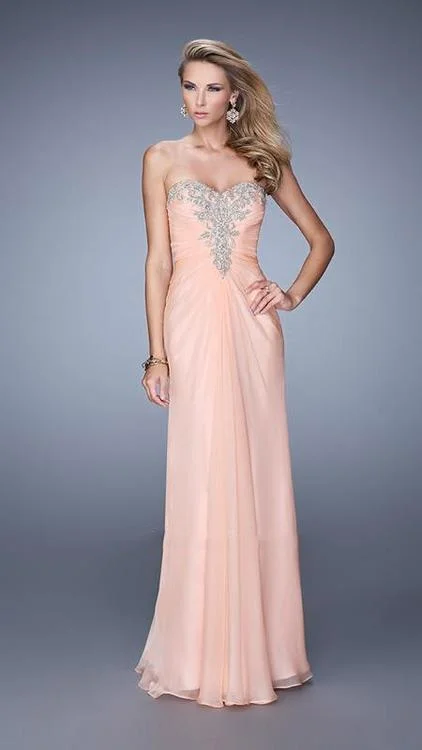 La Femme - 21214SC Chiffon Sweetheart Prom Dress