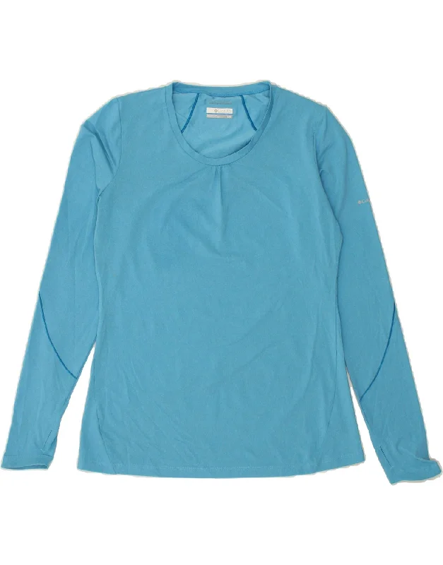 COLUMBIA Womens Omni-Wick Top Long Sleeve UK 16 Large Blue Polyester