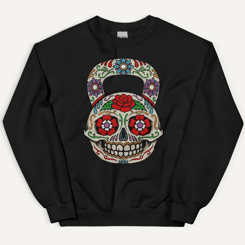 Dia De Los Muertos Kettlebell Design Sweatshirt