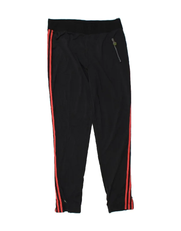 ADIDAS Womens Tracksuit Trousers UK 12 Medium  Black Polyester