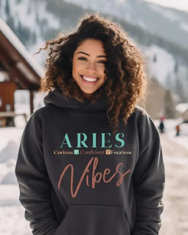 Aries Zodiac Hooded Hoodie