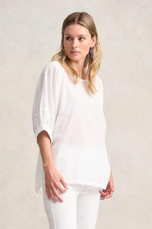 Textured Cotton Blouse