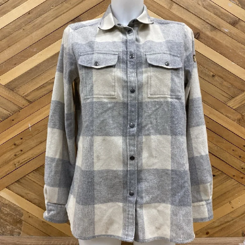 Fjällräven G1000 Cuffed Shirt: Grey-women-MD