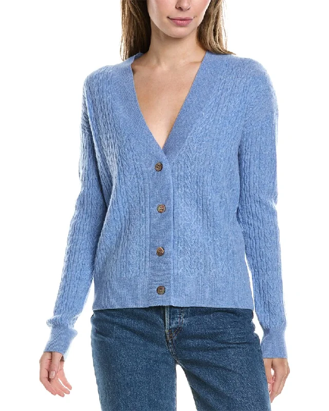 InCashmere Cable Cashmere Cardigan