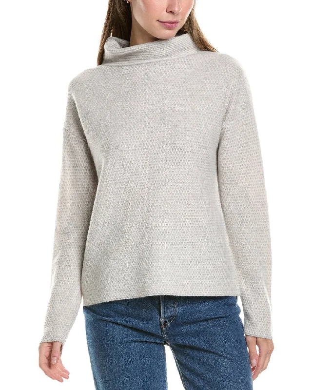 InCashmere Honeycomb Cashmere Sweater