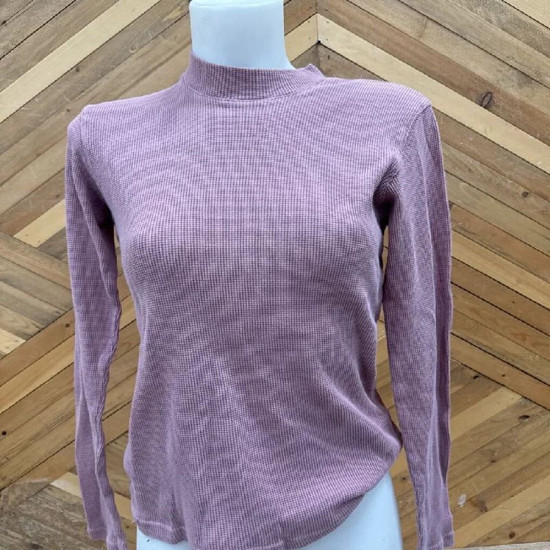 Jetty - Women's L/S Waffle Knit Baselayer Top - MSRP comp $80: Light Pink-women-MD