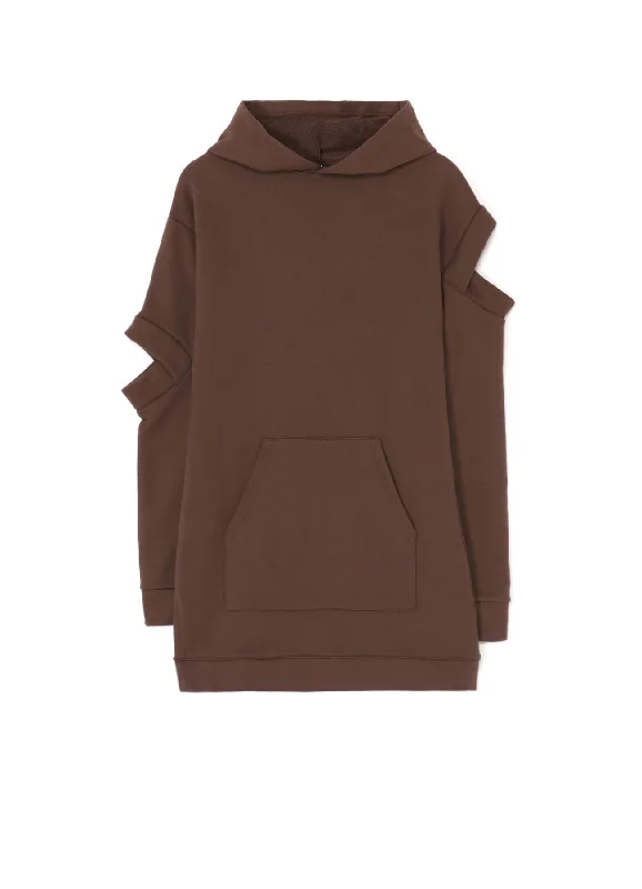 TIGHT FLEECE LINING PULLOVER WITH DESIGN SLEEVE