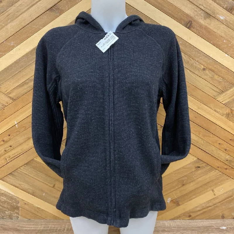 Mountain Hardwear - Women's Wool-Blend Full-Zip Hoodie - MSRP comp $180: Black-women-LG