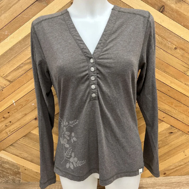 Outdoor Research - Women's L/S Henley Shirt - MSRP comp $90: Grey-women-MD