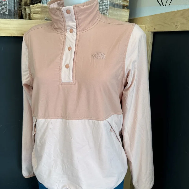 The North Face - Mountain Sweatshirt Pullover 1/4 Snap - MSRP $170: Pink-women-MD