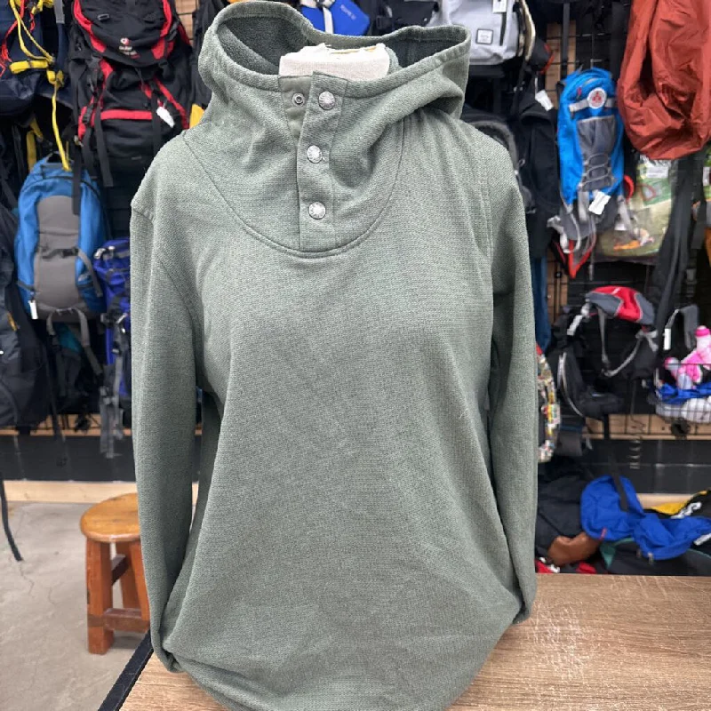 The North Face - Women's Snap Hoodie Pullover - MSRP $80: Army Green-women-LG