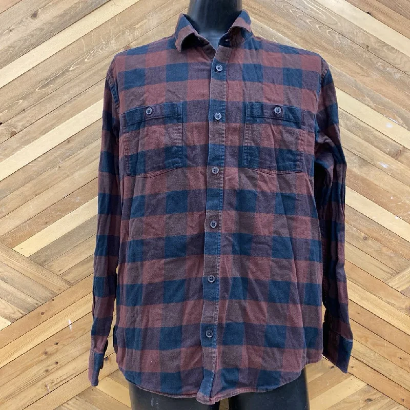 Wind River - Men's Flannel Shirt - MSRP $50: Brown/Black-women-LG