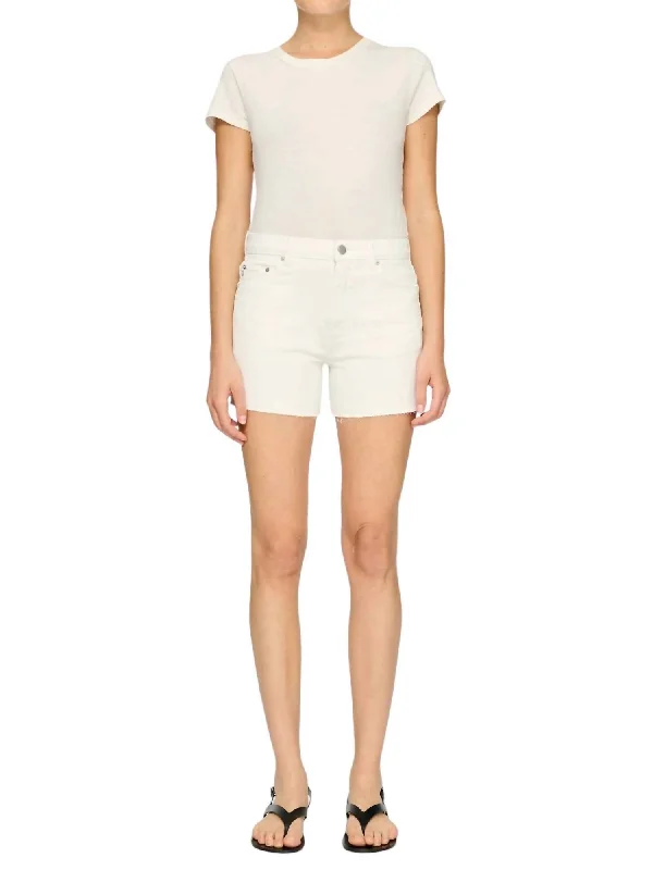 Marion High Rise Short In White