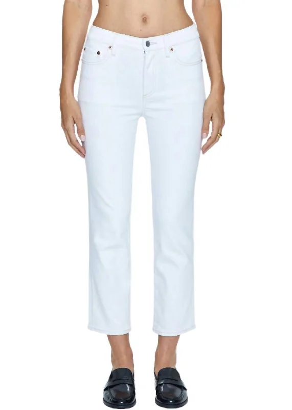 Monroe Crop Jeans In Le Blanc