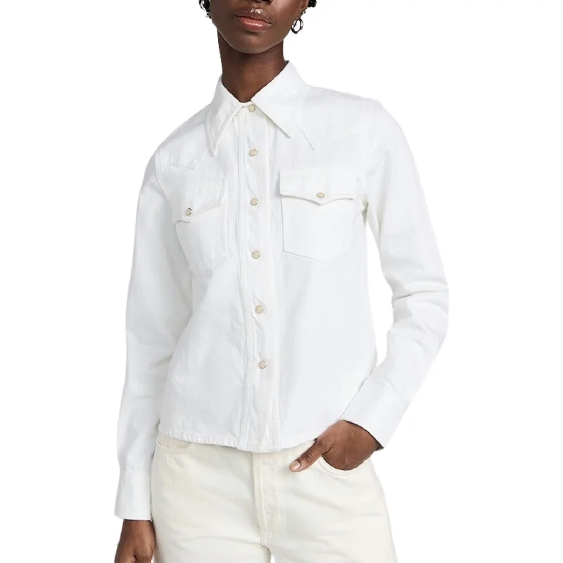 Western Denim Shirt In White