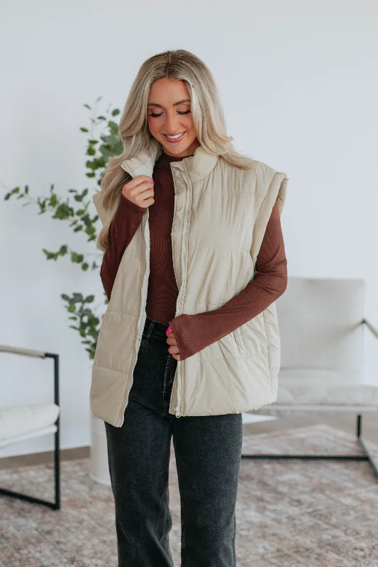 Williamson Puffer Vest - Natural