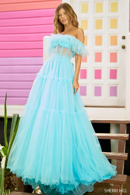 Sherri Hill A-Line Corset Prom Dress 56068